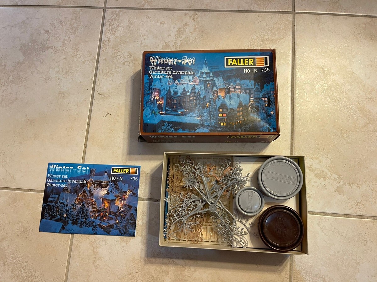 Faller 735 HO + N Winter Set Garniture Hivernale Kit | eBay