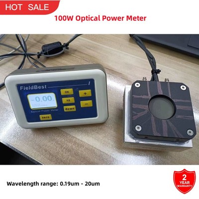 100W Optical Power Meter for LaserPoint CSW-50-D25 Probe w/ Air Cooling Module #
