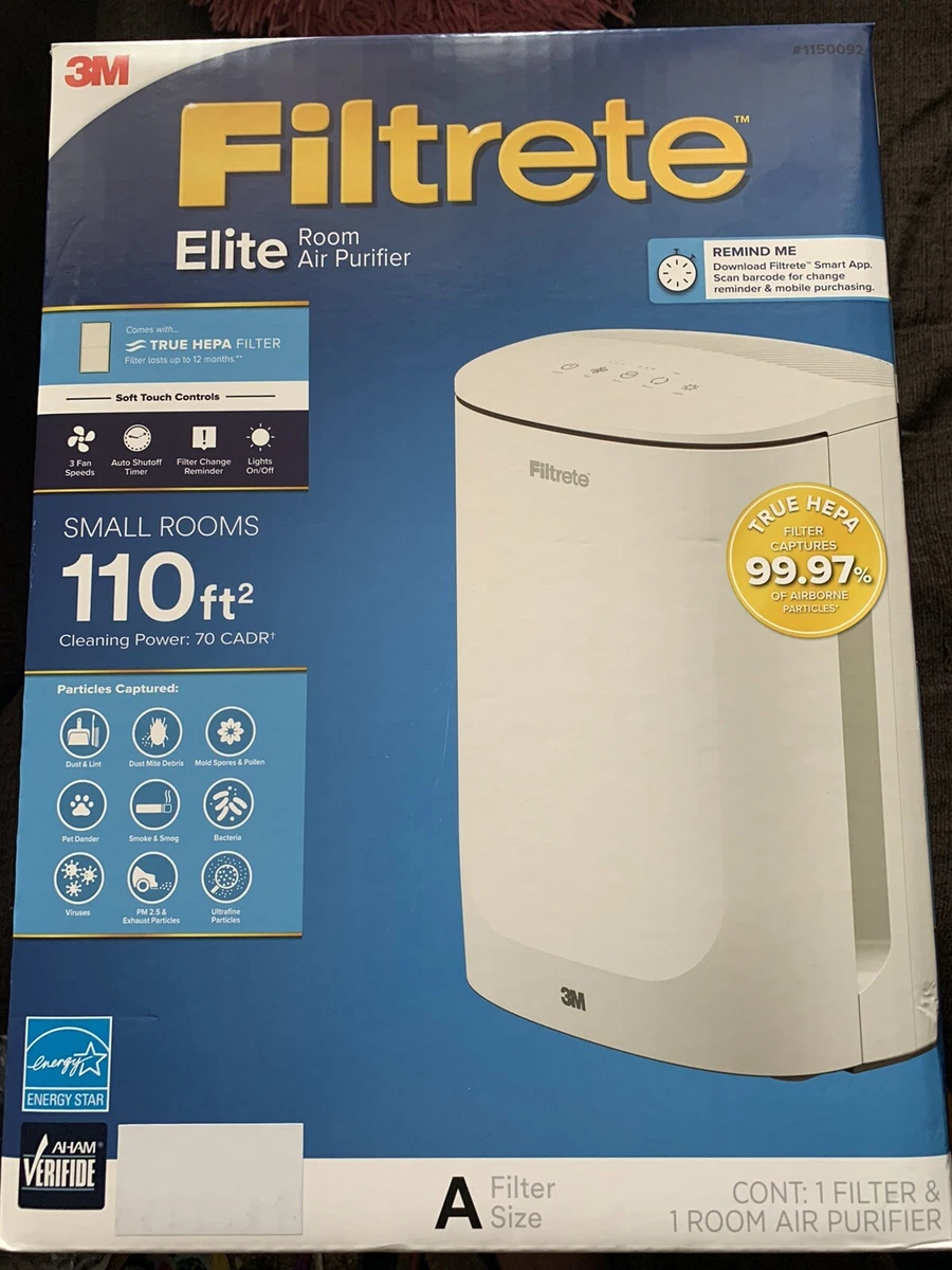 Filtrete air purifier 2024 110 sq ft