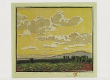 Postcard Gustave Baumann "White Desert" 1920-1940 Museum of Fine Arts NM MNT