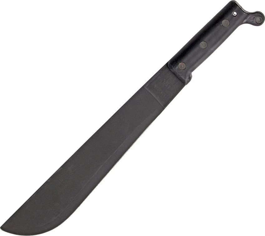Ontario Camp And Trail Fixed Machete 12" Carbon Steel Blade Polymer Handle CT1