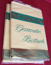 Omas Aussteuer Betttücher Weißwäsche weiß gelb/ Beige  (20)