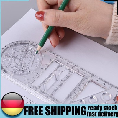 Multifunctional Geometric Ruler Circle Drawing Ruler for School Office