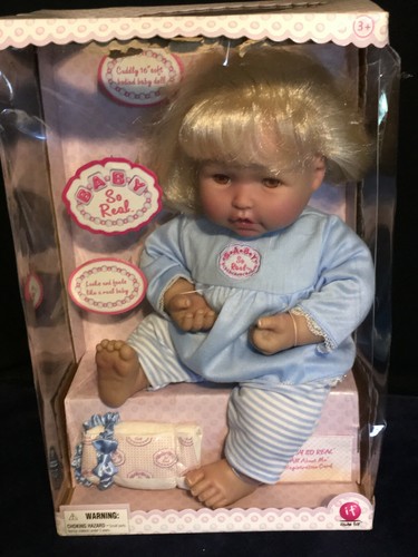 2007 RARA muñeca Irwin ""Baby So Real"" piel suave - caja original 16" cabello rubio - nueva en caja - Imagen 3 de 12