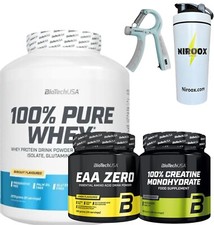 Biotech USA 100% Pure Whey 2270g + Creatine 300 gr + EAA 350g +Bonus