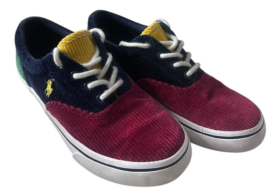 Zapatos de pana Polo Ralph Lauren Keaton bloque de color talla 3 (niño grande) ¡ENVÍO RÁPIDO! Foto 2 de 4