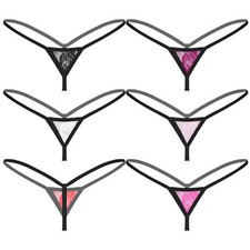Womens Shiny Low Rise G-String Mini Thong Panties Underwear Bikini Briefs T-back