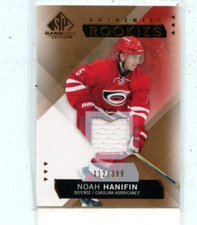 NOAH HANIFIN 2015-16 Upper Deck SP Game Used Copper Jersey Relic #D /399