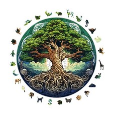 Wooden Puzzles for Adults, Tree of life Premium Jigsaw Puzzles, 252 Pieces