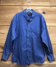 Ariat Long Sleeve Button Down Workwear Shirt Mens Size XL Casual Comfort Blue
