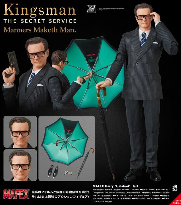 Medicom Maffex Kingsman Secret Service Harry Heart Galahad Action