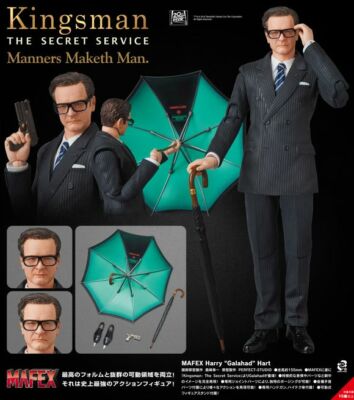キングスマン　Kingsman ハリー（ガラハット）フィギュア Medicom Maffex Kingsman Secret Service Harry Heart Galahad Action