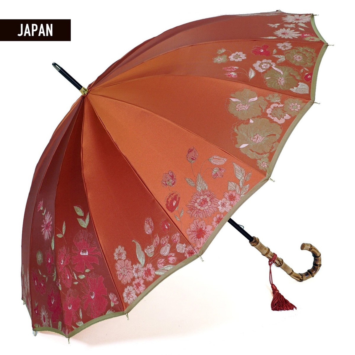 houseonthehill ワンピース (Umbrella) 100 MAEHARA KOEI SHOTEN Florist Carbon Long Umbrella for Rain Brick