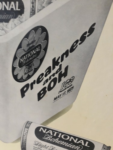 RARE 1975 PREAKNESS and boh natty boh poster national bohemian Baltimore, Md - Picture 4 of 6