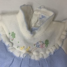 VTG Farm Primitive Prairie Girls Knit Dress 24M Easter Spring