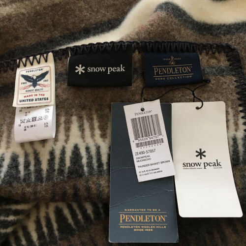 New Snow Peak x PENDLETON collaboration blanket made in the USA eBay