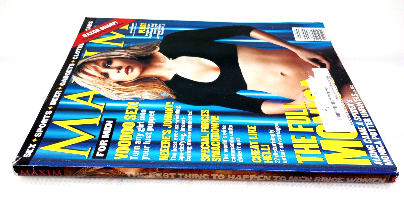 Vintage Maxim Magazine 39 Monica Potter March 2001 Brooke Burke Nichole