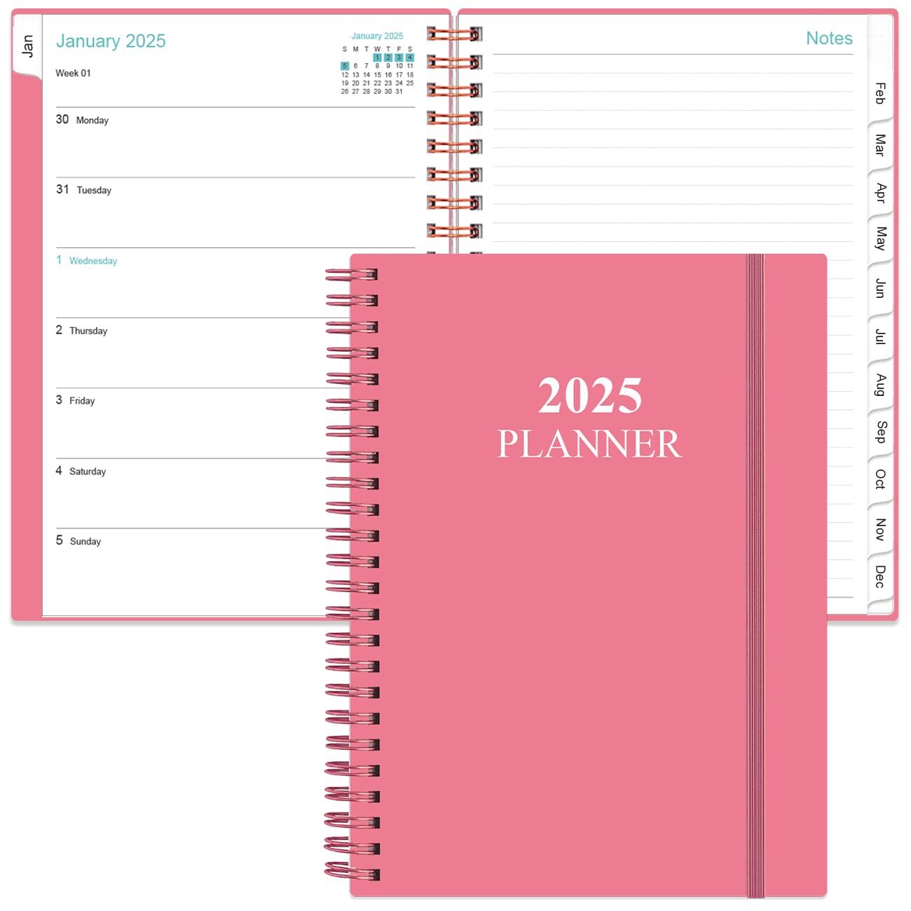 2025 Planner - Weekly & Monthly Planner from January 2025 - December 2025 Pla...