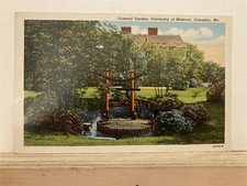 1950's Oriental Garden University of Missouri Columbia MO Post Card Vtg