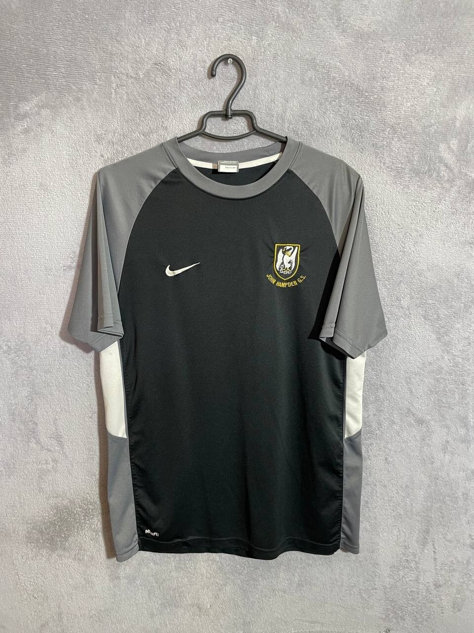 John Hampden Jersey Vintage Football Soccer Shirt Black Nike Men Size M
