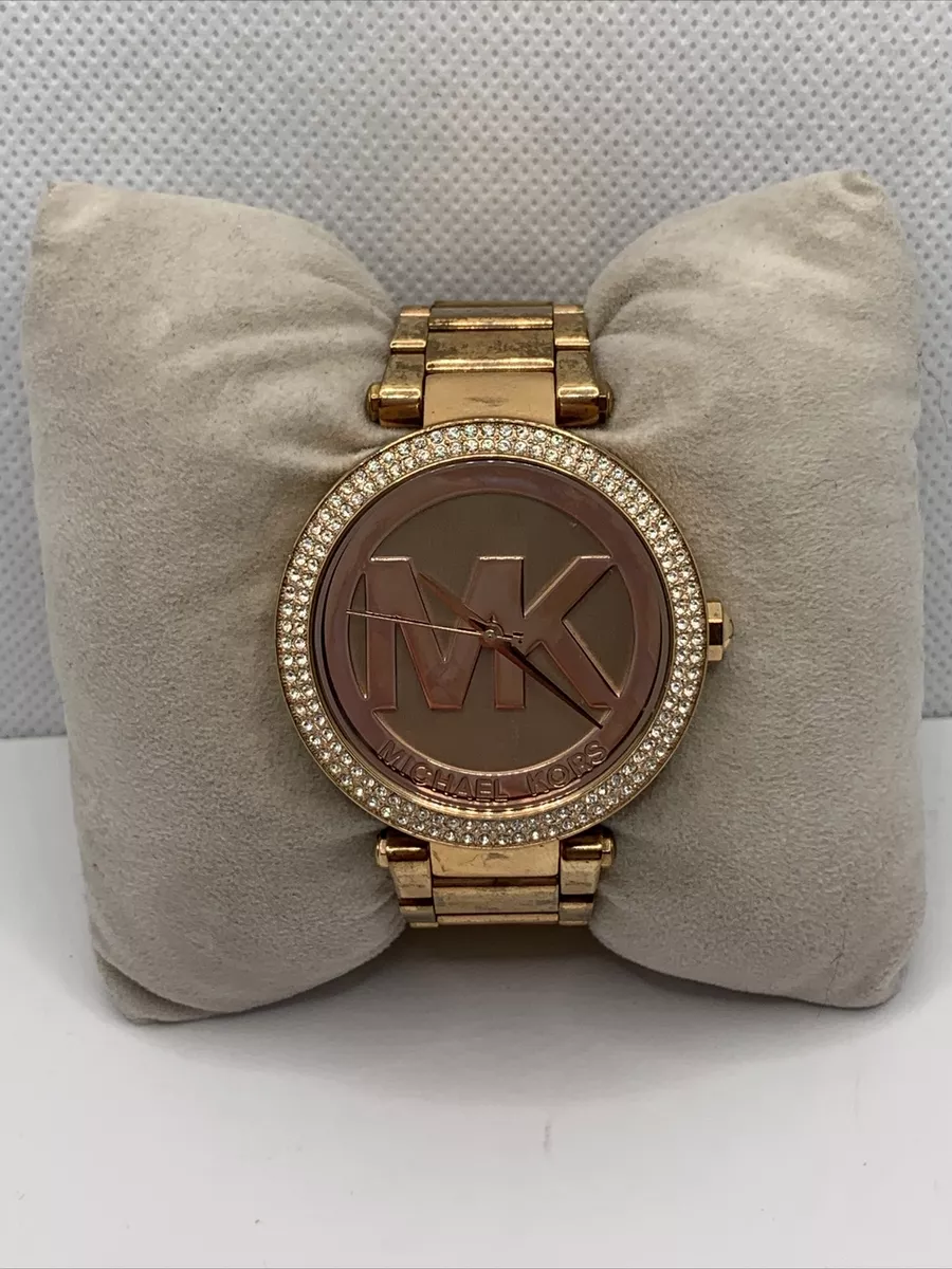 Michael Kors Parker MK5865 Women Rose Gold Band Analog Dial Quartz Watch FRY278