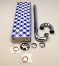 Dearborn Brass 719-1 S Trap 1 1/4" 17 Gauge Chrome Plated Brass 20-1/2" H