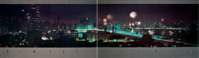 JAY MAISEL New York (Diptych) 15.25'' x 52'' Poster 1984 Photography Multicolor Ne