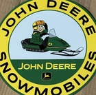 Vintage Style John Deere Snowmobiles Oil Metal Heavy Quality Sign