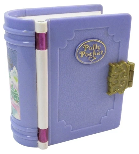 1995 Polly Pocket Vintage Sparkle Snowland Compact ONLY Bluebird Toys