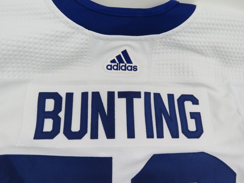 BUNTING Game Worn Toronto Maple Leafs NHL Hockey 2023 Playoff Jersey 56 White - Picture 5 of 5