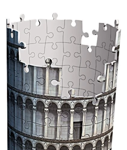 Puzzle 3D Struttura Pisa Torre Di Ardesia Arte Monumento Romanico Italia - Immagine 4 di 4