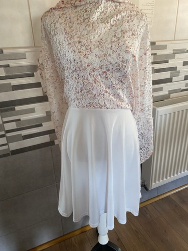 Summer Dress APRICOT Apricot Ditsy Printed Lace Skater Size 10/S BNWT - Picture 5 of 20
