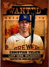 2021 Topps Big League Wanted Christian Yelich Milwaukee Brewers Baseball ML
