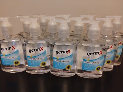LOT OF 12 bottles Germ-X Moisturizing Hand Sanitizer oz with Pump
