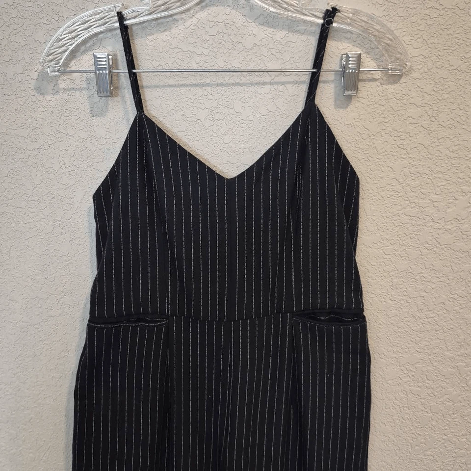 Mono Anthropologie The Essential blanco y negro a rayas talla 0 Foto 3 de 4