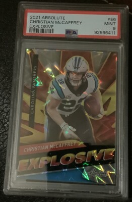 CHRISTIAN MCCAFFREY 2021 ABSOLUTE EXPLOSIVE PSA 9 LOW POP