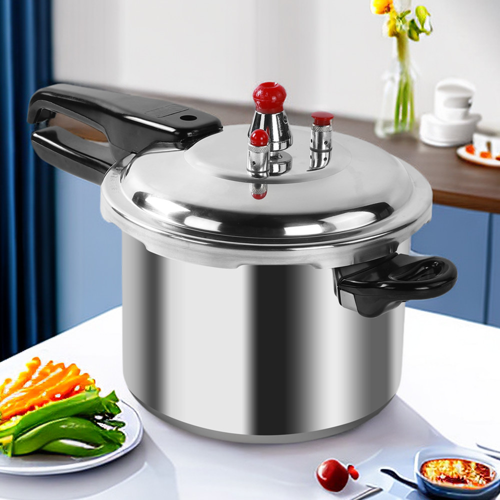 5 Litre Home Dual Handle aluminum Pressure Cooker Kitchen Catering Cookware UK