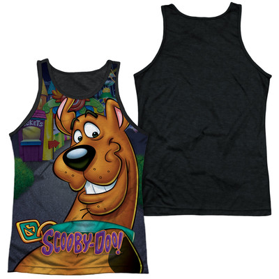 SCOOBY DOO BIG DOG Men's Graphic Black Back Tank Top Sleeveless Tee SM-3XL
