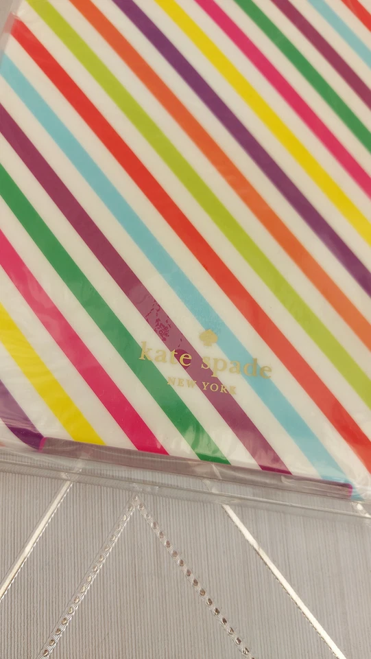 Nuevo en caja Kate Spade a rayas multicolores a presión iPad Air 16, 32, 64, 128 GB Foto 4 de 4