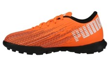 New Men's Puma Ultra 4.1 TT Shocking Orange/Puma Black Soccer Cleats Size 7