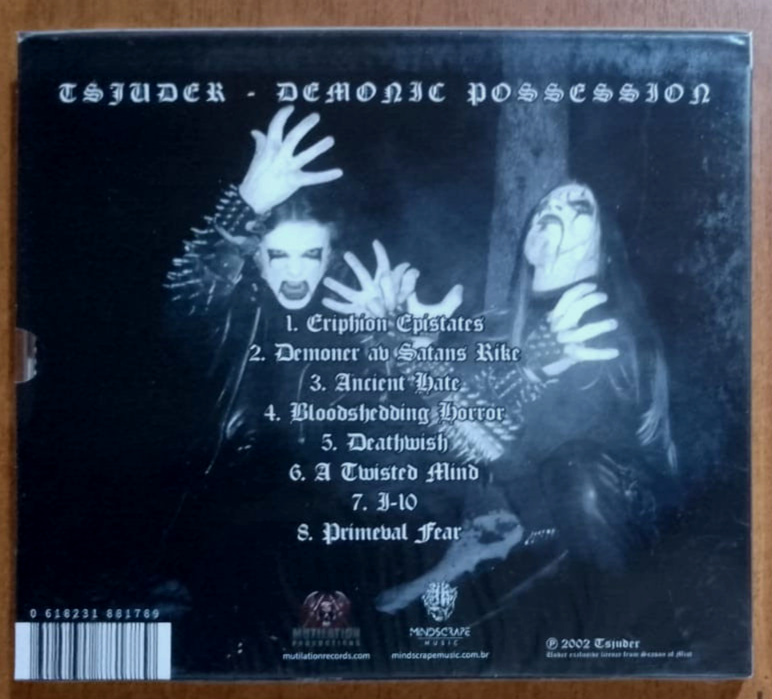 Tsjuder - Demonic Possession Norway Black Metal Braz. Edition w