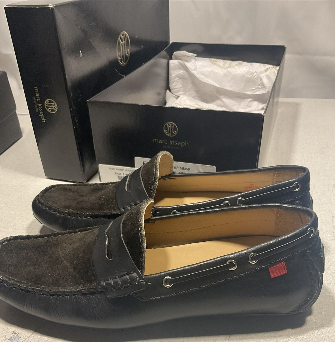 Marc Joseph Men\'s Black Suede Loafers Size 13 NWT Marc Joseph New York Men main image 4