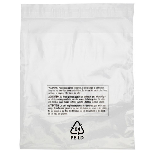 100 Clear Resealable Suffocation Self Seal Adhesive Cello Lip Tape Plastic Bags - 第 1/3 張圖片