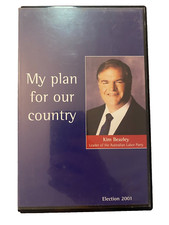 Kim Beazley 2001 Election VHS Video MY PLAN FOR OUR COUNTRY ALP LABOR PARTY