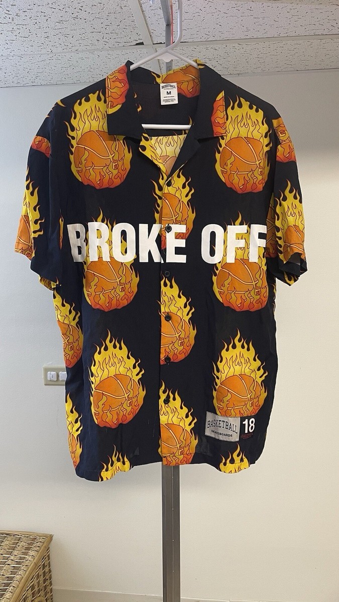 パンツ BASKETBALL SKATEBOARDS Heron Preston Heron Preston Basketball Skateboards Broke Off Button Up