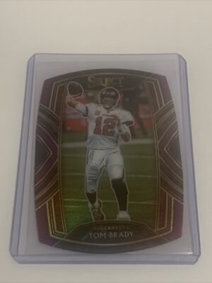 2020 Select Tom Brady Purple Die Cut #201 Prizm Club Level