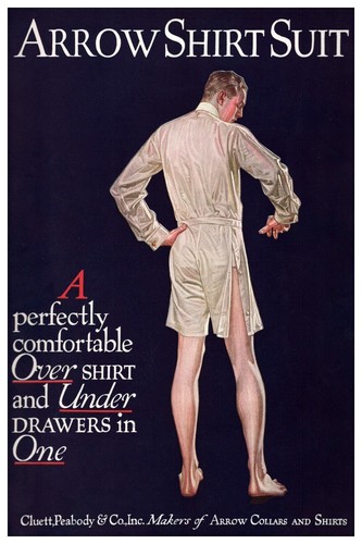 1914 LEYENDECKER ARROW SHIRT SUIT MEN FASHION SEXY GAY CLUETT PEABODY AD 22068