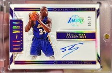 2023-24 National Treasures Shaquille O'Neal All NBA Signatures GOLD Auto /10