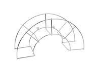 Sauvic Wandschlauchhalter 304 Edelstahl Extra Groß 60X20X30 Cm