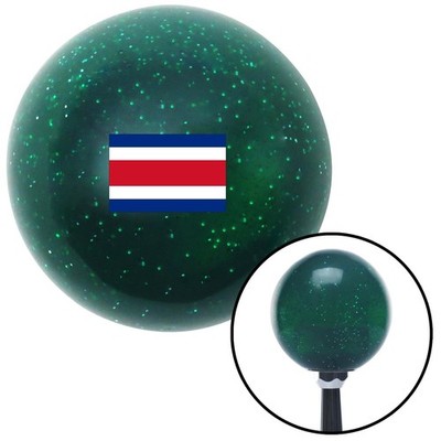 Costa Rica Green Metal Flake Shift Knob w/ M16x1.5 Insert Shifter Auto Manual